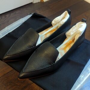New w/o box Nicholas Kirkwood Beya Leather Flats 37.5